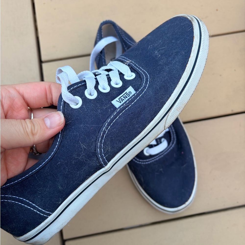 Vans Navy Blue Canvas Sneakers